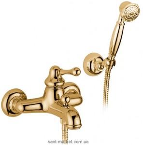 Смеситель однорычажный для ванны с душем Bugnatese коллекция Lem бронза LEMBR1902