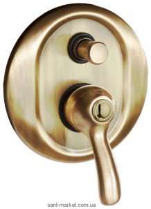 Смеситель скрытый (встраиваемый) Bugnatese коллекция Lem бронза LEMBR1972