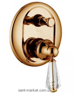 Смеситель скрытый (встраиваемый) со Сваровски Bugnatese коллекция Maya бронза MAYBR8972 kristal