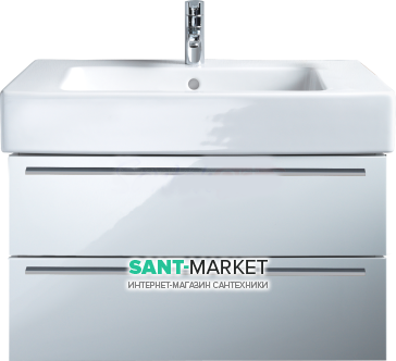 Тумба с раковиной Duravit X-Large подвесная 80х47х44.8 белый глянец  XL6352-22/0329850000
