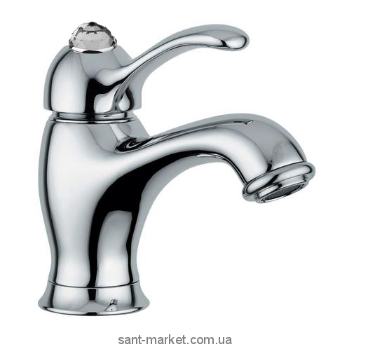 Змішувач для раковини з донним клапаном і каменем Сваровські Bugnatese Lem хром LEMCR1913 kristal