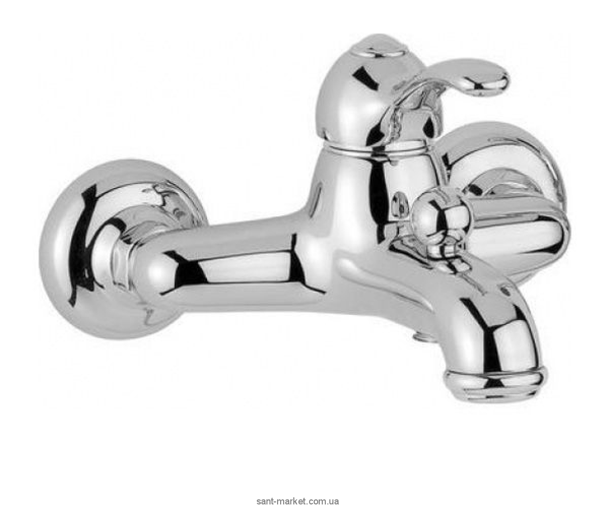 Змішувач одинважільний для ванни з коротким виливом Bugnatese колекція Lem хром LEMCR1908