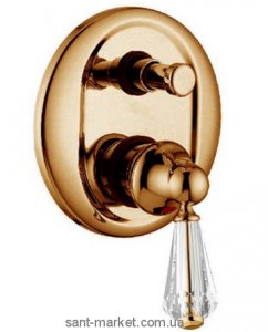 Смеситель скрытый (встраиваемый) со Сваровски Bugnatese коллекция Maya бронза MAYBR8972 kristal