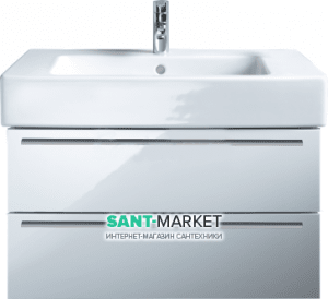 Тумба с раковиной Duravit X-Large подвесная 80х47х44.8 белый глянец  XL6352-22/0329850000