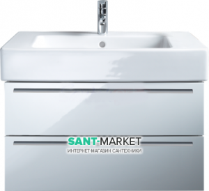 Тумба с раковиной Duravit X-Large подвесная 80х47х44.8 белый глянец  XL6352-22/0329850000