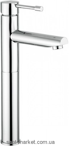 Смеситель для раковины однорычажный с донным клапаном высокий EMMEVI Eden хром CR71006 BIG