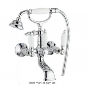 Смеситель двухвентильный для ванны с душем EMMEVI коллекция Deco Ceramic хром CR121011