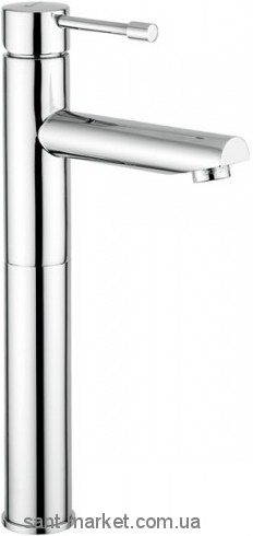 Смеситель для раковины однорычажный с донным клапаном высокий EMMEVI Eden хром CR71006 BIG