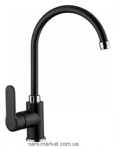 Змішувач для кухні Emmevi Nefer змішувач чорний-хром NEO770077