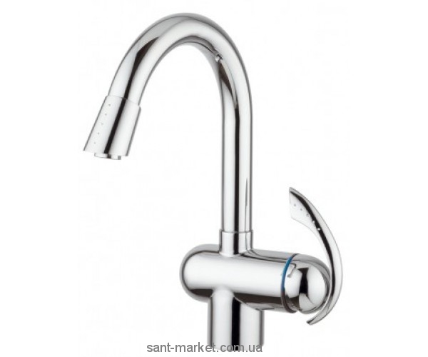 Змішувач для куxні з висувною лійкою Emmevi Ramses змішувач CR72066