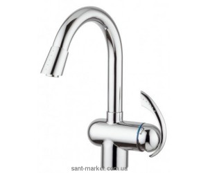 Смеситель для куxни с выдвижной лейкой Emmevi Ramses однорычажный CR72066