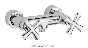 Смеситель для душа настенный двухвентильный EMMEVI коллекция Spirit New мат/хром SC31002V