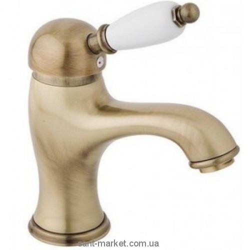 Змішувач для раковини одноважеля з донним клапаном EMMEVI колекція Laguna бронза BR40063