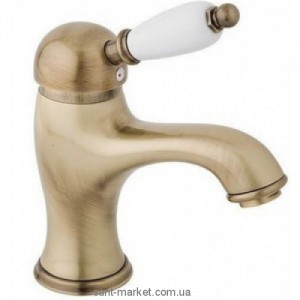 Смеситель для раковины однорычажный с донным клапаном EMMEVI коллекция Laguna бронза BR40063