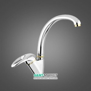 Змішувач для кухні одноважільний EMMEVI колекція Luxor хром / золото CO7087R