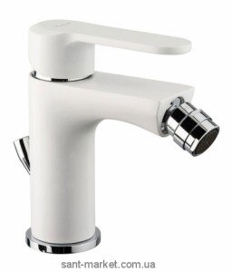 EMMEVI NEFER Змішувач для біде білий / хром BIO 77004