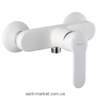 Смеситель для душа настенный однорычажный EMMEVI коллекция Nefer белый BIO 77002