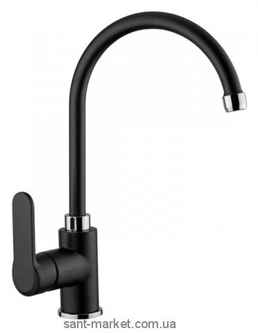Смеситель для кухни Emmevi Nefer однорычажный черный-хром NEO770077