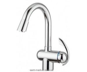 Смеситель для куxни с выдвижной лейкой Emmevi Ramses однорычажный CR72066