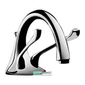 Смеситель для раковины двухрычажный с донным клапаном Ideal Standard Renzo Piano хром N9750AA