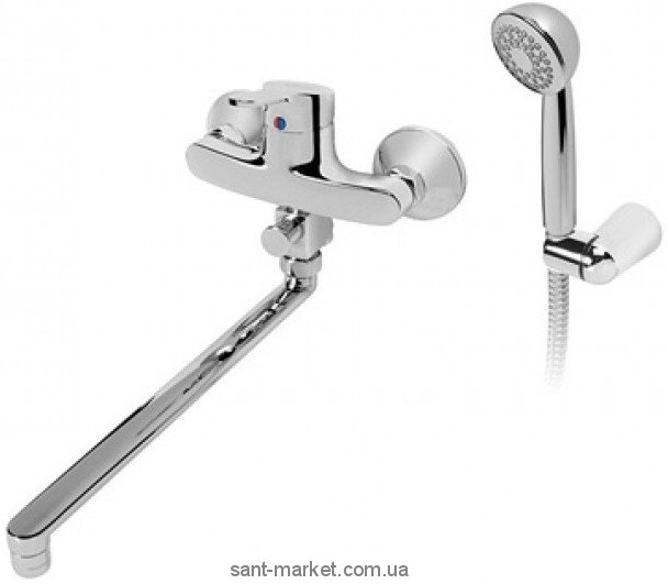 Смеситель однорычажный с длинным изливом и душем Ideal Standard Slimline II хром B8672AA