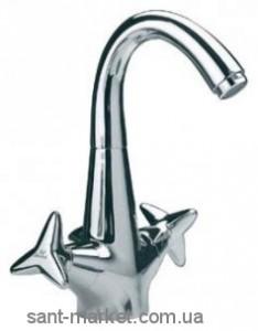 Змішувач для раковини двухвентильний з донним клапаном високий Ideal Standard Stemma хром N9710AA