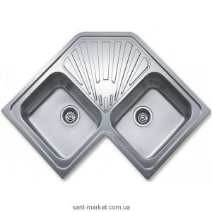 Мийка для кухні асиметрична TEKA CLASSIC ANGULAR 2B 2 чаші обертається крило врізна нержавіюча сталь хром 10118007