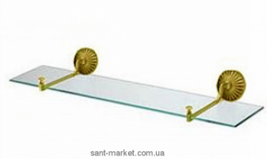 All.pe Opal Стеклянная полочка с настенными держателями золото OR OP018