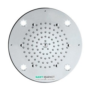 Верхній душ вбудований в стелю з підсвічуванням BOSSINI колекція OKI Flat Light хром I00724