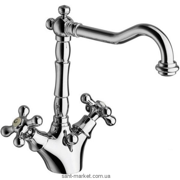 Змішувач для раковини двухвентильний з донним клапаном La Torre Leonardo хром 23702R chrome