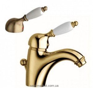 Смеситель для раковины однорычажный с донным клапаном La Torre Zafira бронза 8001RE bronze