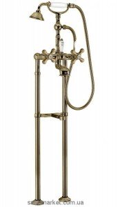 Змішувач двохвентильний на підлогу (окремо) з душем La Torre Leonardo бронза 23029 bronze