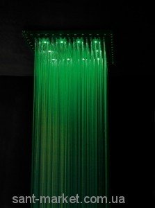 Верхній душ вбудований в стелю з підсвічуванням BOSSINI колекція Cube Crometherapy хром H373780003