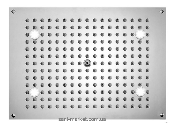 Верхний душ встраиваемый в потолок с подсветко BOSSINI коллекция Dream Rectangular Light хром H37374