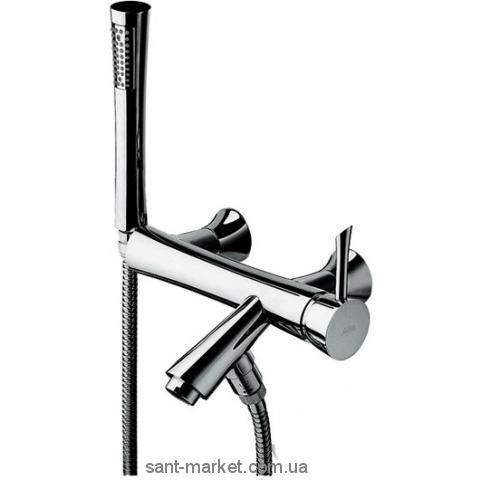 Змішувач одинважільний для ванни з душем La Torre колекція Konvex хром 17019