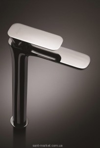 Смеситель для раковины однорычажный высокий La Torre Laghi хром/белый 44501 CS chrome/white