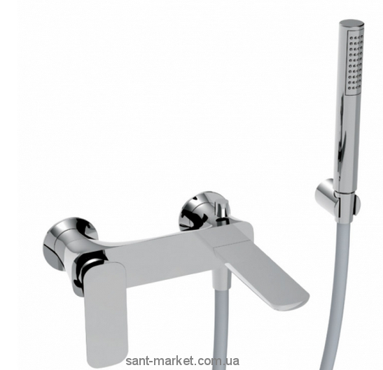 Змішувач одинважільний для ванни з душем La Torre колекція Laghi хром 44019 chrome