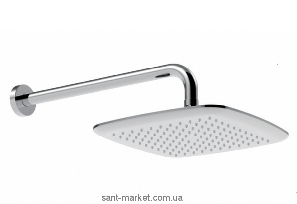 Верхній душ з тропічним душем La Torre колекція Laghi хром / білий SOFF LAGHI COMPL chrome / white