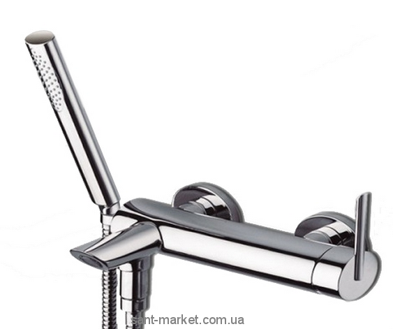 Змішувач одинважільний для ванни з душем La Torre колекція Ovaline хром 26019