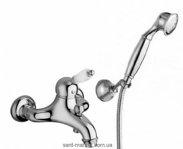 Змішувач одинважільний для ванни з душем La Torre колекція Zafira хром 8020RE chrome