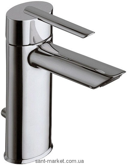 Змішувач для раковини одноважеля з донним клапаном La Torre колекція Ovaline хром 26001CS