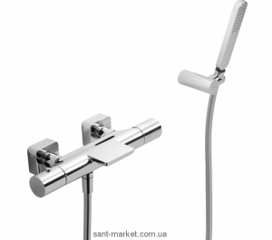 Смеситель с термостатом двухвентильный с душем Tres коллекция Loft-Tres хром 20017409