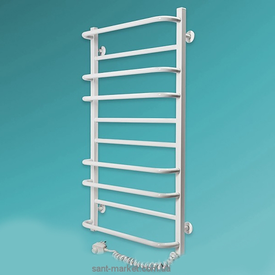 Электрический полотенцесушитель Laris Комфорт ЧФ10 Э 525x900х139 лесенка белый 75201005