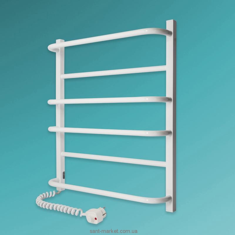Электрический полотенцесушитель Laris Комфорт ЧФ6 Э 525x600х139 лесенка белый 75201002