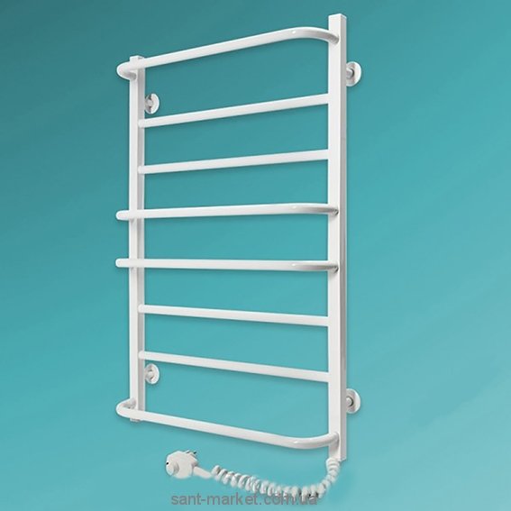 Електричний полотенцесушитель Laris Комфорт ЧФ8 Е 525x800х139 драбинка білий 75201003