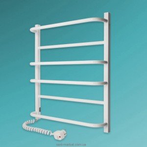 Электрический полотенцесушитель Laris Комфорт ЧФ6 Э 525x600х139 лесенка белый 75201002