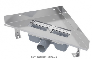 AlcaPlast Водосточный желоб угловой ARZ-1