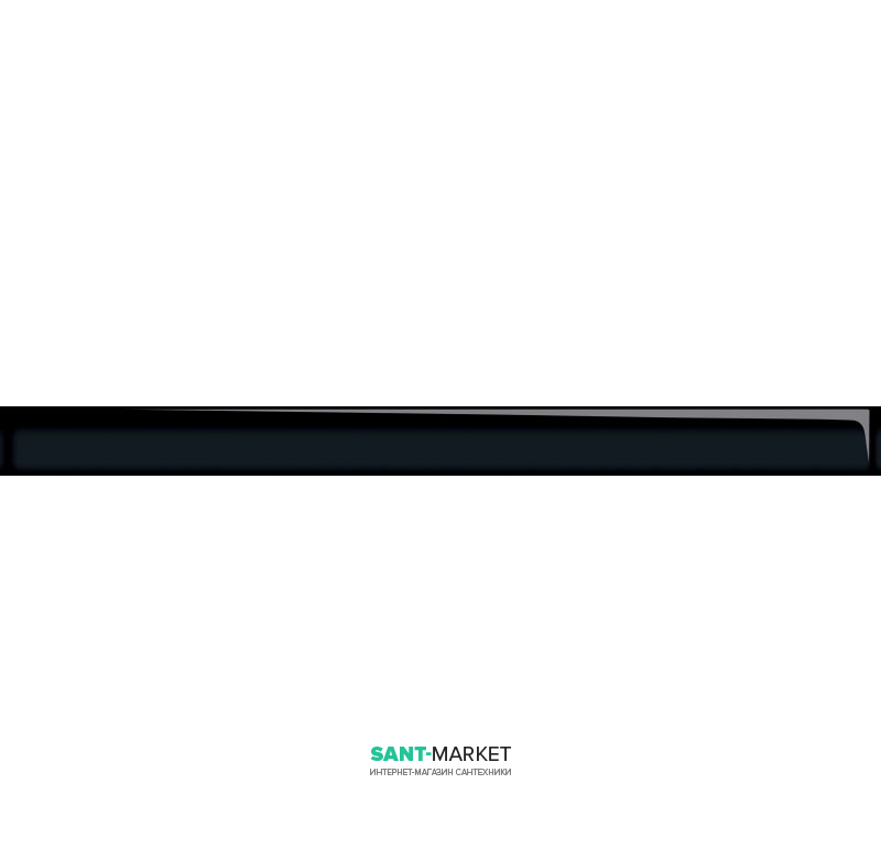 Opoczno Chinese Asters Скло чорний фриз 4 8х60