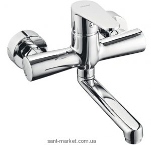 Смеситель для раковины однорычажный настенный Ferro коллекция Algeo хром BAG3