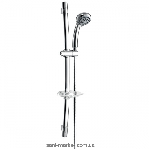 Душовий гарнітур зі штангою Ferro колекція Campana з мильницею хром N510